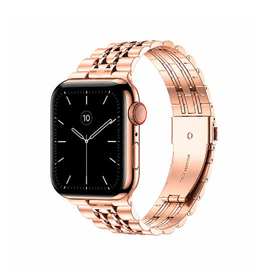 Apple Watch 42-49mm | Apple Watch (42/44/SE/45/46/49mm) - Butterfly Stål Urlænke - Rose - DELUXECOVERS.DK