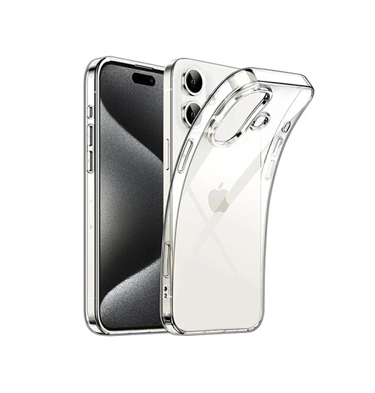 iPhone 16 | iPhone 16 - DeLX™ Ultra Silikone Cover - Gennemsigtig - DELUXECOVERS.DK