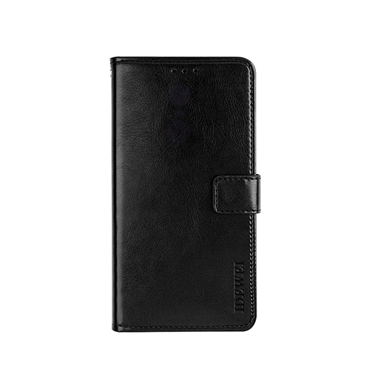 iPhone XS Max | iPhone XS Max - IDEWEI™ Deluxe Læder Etui Med Pung - Sort - DELUXECOVERS.DK