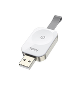 Apple Watch Opladere & Standere | TOTU™ Trådløs USB-A Apple Watch Oplader - Hvid - DELUXECOVERS.DK
