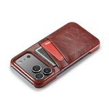 iPhone 17 Pro | iPhone 17 Pro - NX Design™ Læder Cover M. Kortholder - Brun - DELUXECOVERS.DK