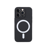 iPhone 15 Pro | iPhone 15 Pro - Magnetisk Silikone Cover M. MagSafe - Sort - DELUXECOVERS.DK
