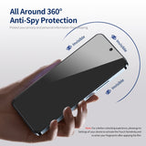 iPhone Beskyttelsesglas | iPhone 14 Pro - ENKAY™ Privacy Beskyttelsesglas m. Nem Installation - DELUXECOVERS.DK