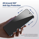 iPhone Beskyttelsesglas | iPhone 15 Plus - ENKAY™ Privacy Beskyttelsesglas m. Nem Installation - DELUXECOVERS.DK