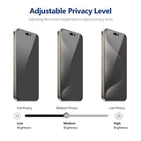 iPhone Beskyttelsesglas | iPhone 14 Pro - ENKAY™ Privacy Beskyttelsesglas m. Nem Installation - DELUXECOVERS.DK