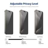 iPhone Beskyttelsesglas | iPhone 15 Pro - ENKAY™ Privacy Beskyttelsesglas m. Nem Installation - DELUXECOVERS.DK