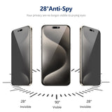 iPhone Beskyttelsesglas | iPhone 14 Pro - ENKAY™ Privacy Beskyttelsesglas m. Nem Installation - DELUXECOVERS.DK