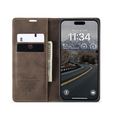 iPhone 17 Pro | iPhone 17 Pro - CaseMe™ Noble Læder Etui / Pung - Brun - DELUXECOVERS.DK
