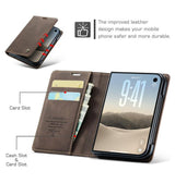 iPhone Duo – CaseMe™ Noble Læder Etui / Pung - Mørkebrun
