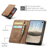 iPhoneDuo | iPhone Duo – CaseMe™ Noble Læder Etui / Pung - Brun - DELUXECOVERS.DK
