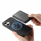 iPhone 17 | iPhone 17 - Valora™ MagSafe Cover med Aftagelig Kortholder - Retro Sort - DELUXECOVERS.DK