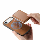 iPhone 17 Air | iPhone 17 Air - Valora™ MagSafe Cover med Aftagelig Kortholder - Retro Brun - DELUXECOVERS.DK