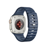 Apple Watch 38-42mm | Apple Watch (38/40/SE/41/42mm) - Magnetisk Silikonerem - Mørkeblå - DELUXECOVERS.DK