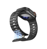 Apple Watch 38-42mm | Apple Watch (38/40/SE/41/42mm) - Magnetisk Silikonerem - Sort - DELUXECOVERS.DK