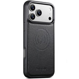 iPhone 18 Pro - Suteni®  Vegansk Læder cover M. MagSafe  - Sort