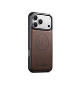 iPhone 18 Pro Max - Suteni®  Vegansk Læder cover M. MagSafe  - Brun