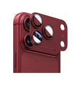 iPhone Beskyttelsesglas | iPhone 18 Pro - Kalebol™ Metal Kamera Linse Beskyttelsesglas - Rød - DELUXECOVERS.DK