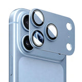 iPhone Beskyttelsesglas | iPhone 18 Pro Max - Kalebol™ Metal Kamera Linse Beskyttelsesglas - Blå - DELUXECOVERS.DK