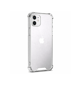 iPhone 12 | iPhone 12 - Silent Stødsikker Silikone Cover - Gennemsigtig - DELUXECOVERS.DK