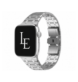 Apple Watch 42-49mm | Apple Watch (42/44/SE/45/46/49mm) - L'Empiri™ Nexus Rustfri Stålrem - Sølv - DELUXECOVERS.DK