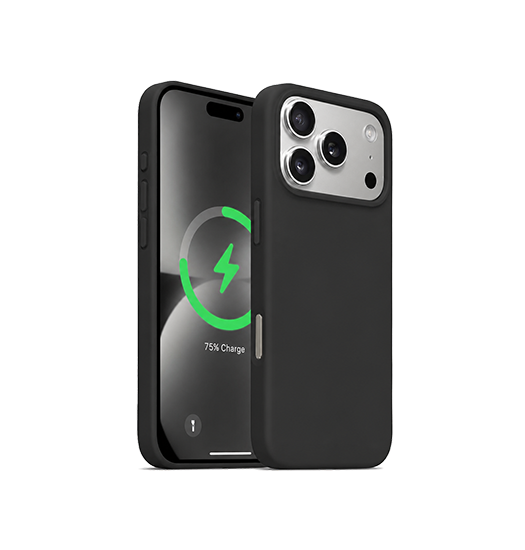 iPhone 17 Pro Max | iPhone 17 Pro Max - Deluxe™ Soft Touch Silikone Cover - MagSafe-kompatibel - Sort - DELUXECOVERS.DK