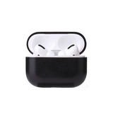 Airpods Pro 2 | AirPods Pro (1/2 Gen) | Reallike™ Læder Beskyttelse Cover - Sort - DELUXECOVERS.DK