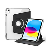 iPad Air 6 11" 2024 | iPad Air 11" (2024/2025/2026) - Akrylisk 360° Cover m. Stander - Sort - DELUXECOVERS.DK