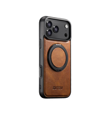 iPhone 17 Pro | iPhone 17 Pro - Suteni® 360° vegan-læder cover M. MagSafe - Brun - DELUXECOVERS.DK