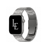 Apple Watch 42-49mm | Apple Watch (42/44/SE/45/46/49mm) - L'Empiri™ X35 Ægte Titanium Rem - Grå - DELUXECOVERS.DK