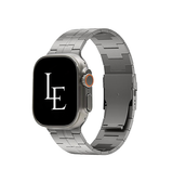 Apple Watch 42-49mm | Apple Watch (42/44/SE/45/46/49mm) - L'Empiri™ X35 Ægte Titanium Rem - Grå - DELUXECOVERS.DK