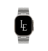 Apple Watch 42-49mm | Apple Watch (42/44/SE/45/46/49mm) - L'Empiri™ X35 Ægte Titanium Rem - Grå - DELUXECOVERS.DK