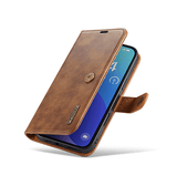 iPhone 16 Pro Max | iPhone 16 Pro Max - Vintage 2-i-1 læder etui (aftageligt cover) – Brun – DG.MING™ - DELUXECOVERS.DK