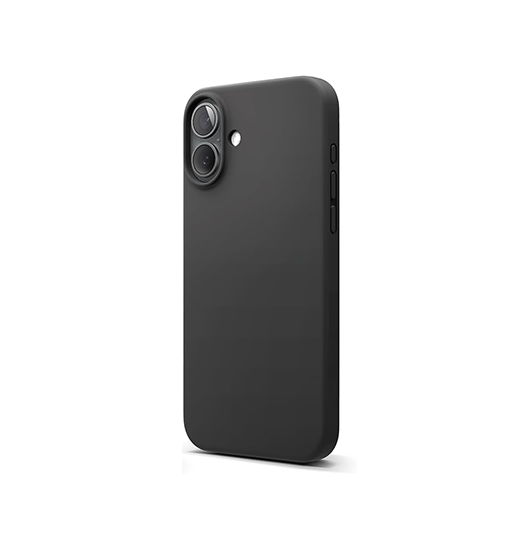 iPhone 16 | iPhone 16 - Deluxe™ Soft Touch Silikone Cover - Sort - DELUXECOVERS.DK