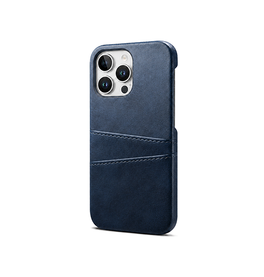 iPhone 14 Pro | iPhone 14 Pro - NX Design™ Læder Cover M. Kortholder - Navy - DELUXECOVERS.DK