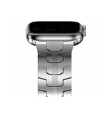 Apple Watch 42-49mm | Apple Watch (42/44/SE/45/46/49mm) - L'Empiri™ Crono Stål Rem - Sølv - DELUXECOVERS.DK