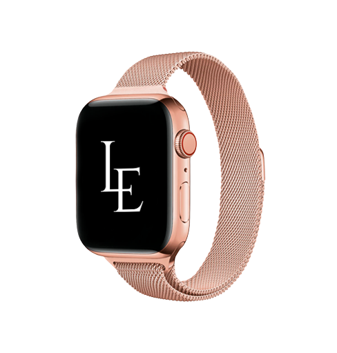 Apple Watch 38-42mm | Apple Watch (38/40/SE/41/42mm) - L'Empiri™ Milanese Thin Loop - RoseGuld - DELUXECOVERS.DK