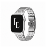Apple Watch 38-42mm | Apple Watch (38/40/SE/41/42mm) - L'Empiri™ Nexus Rustfri Stålrem - Sølv - DELUXECOVERS.DK
