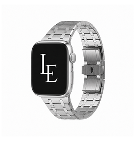 Apple Watch 38-42mm | Apple Watch (38/40/SE/41/42mm) - L'Empiri™ Nexus Rustfri Stålrem - Sølv - DELUXECOVERS.DK