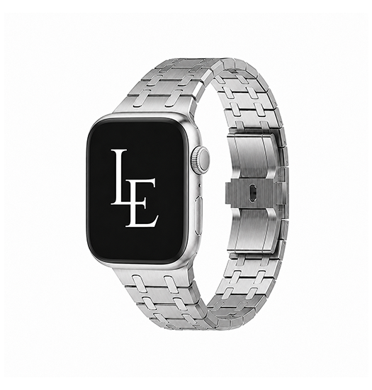 Apple Watch 38-42mm | Apple Watch (38/40/SE/41/42mm) - L'Empiri™ Nexus Rustfri Stålrem - Sølv - DELUXECOVERS.DK