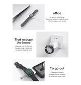 Apple Watch Opladere & Standere | TOTU™ Trådløs USB-A Apple Watch Oplader - Hvid - DELUXECOVERS.DK