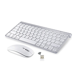 Tastatur | Tastatur & Mus - Trådløst Kombo - USB-A (Engelsk layout) - Hvid - DELUXECOVERS.DK