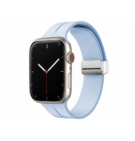 Apple Watch 38-42mm | Apple Watch (38/40/SE/41/42mm) - S-Line™ Silikone Rem - Lyseblå - DELUXECOVERS.DK