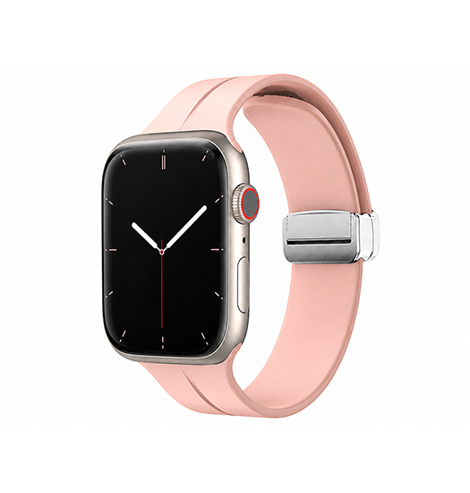 Apple Watch 38-42mm | Apple Watch (38/40/SE/41/42mm) - S-Line™ Silikone Rem - Pink - DELUXECOVERS.DK