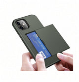 iPhone 11 | iPhone 11 - Deluxe™ Håndværker Cover M. Kortholder - Army - DELUXECOVERS.DK