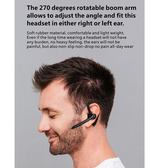 Bluetooth Øresnegl | F910 Håndfri Headset/Øresnegl BT 5.0 - Sort - DELUXECOVERS.DK