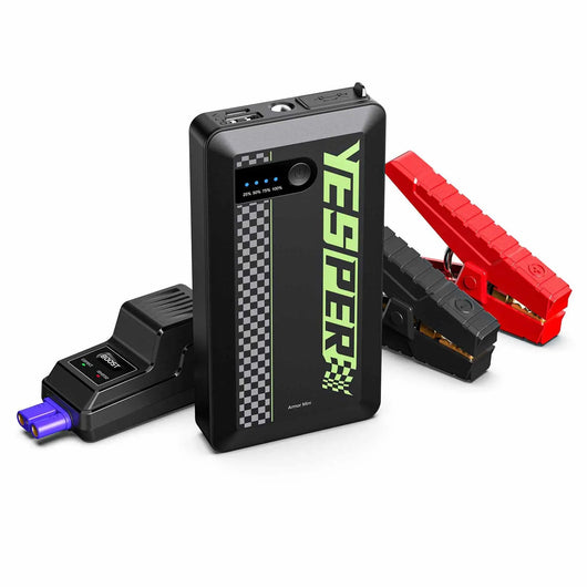 Jumpstarter | Jumpstarter 12V 1200A – starthjælp powerbank 8000 mAh – YESPER® - DELUXECOVERS.DK