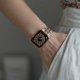 Apple Watch 42-49mm | Apple Watch (42/44/SE/45/46/49mm) - Butterfly Stål Urlænke - Rose - DELUXECOVERS.DK