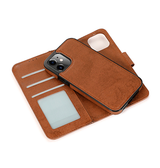 iPhone 11 | iPhone 11 - Vintage 2-i-1 Læder Etui M. Aftageligt Cover - Brun - DELUXECOVERS.DK