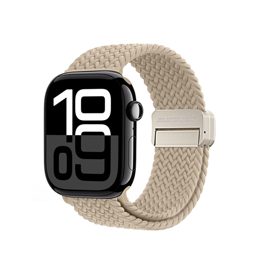 Apple Watch 38-42mm | Apple Watch (38/40/SE/41/42mm) - DUX DUCIS™ Interwoven Nylon Rem - Beige - DELUXECOVERS.DK
