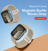 Apple Watch 38-42mm | Apple Watch (38/40/SE/41/42mm) - DUX DUCIS™ Interwoven Nylon Rem - Beige - DELUXECOVERS.DK
